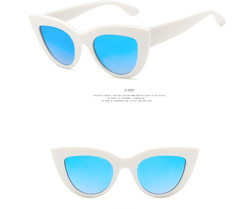 2021 European and American retro cat eye sunglasses trend wild style sunglasses