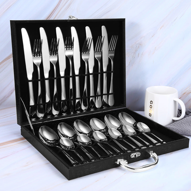 24-piece set of colorful western steak knife