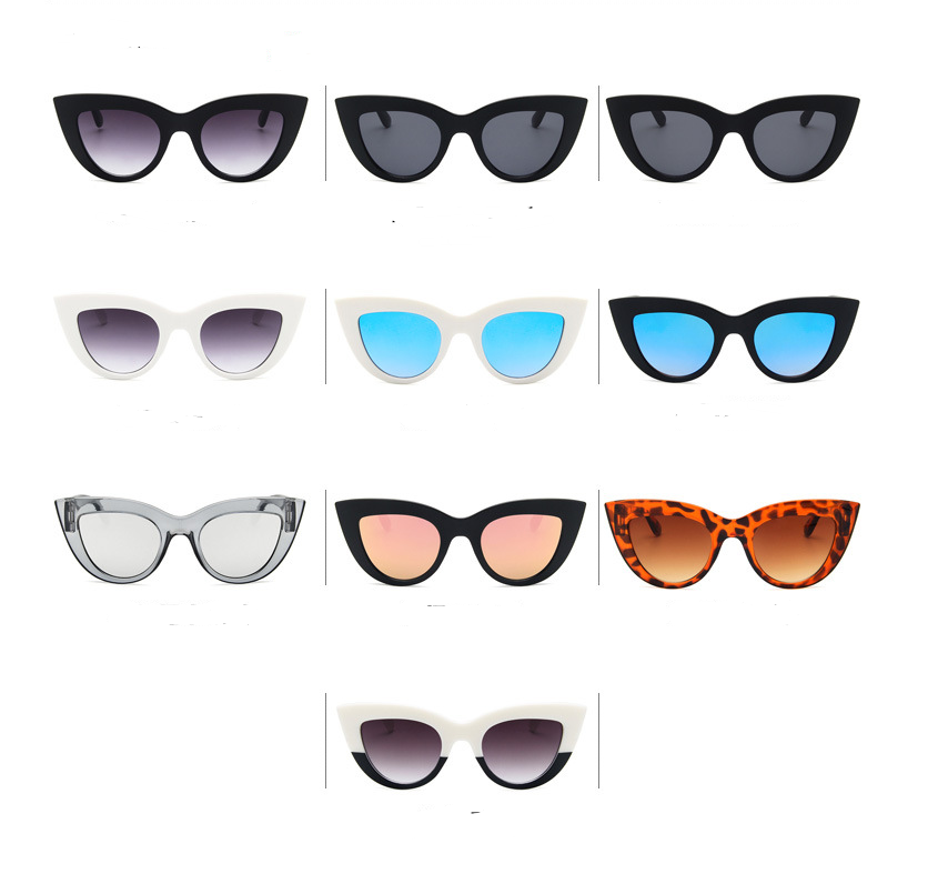 2021 European and American retro cat eye sunglasses trend wild style sunglasses