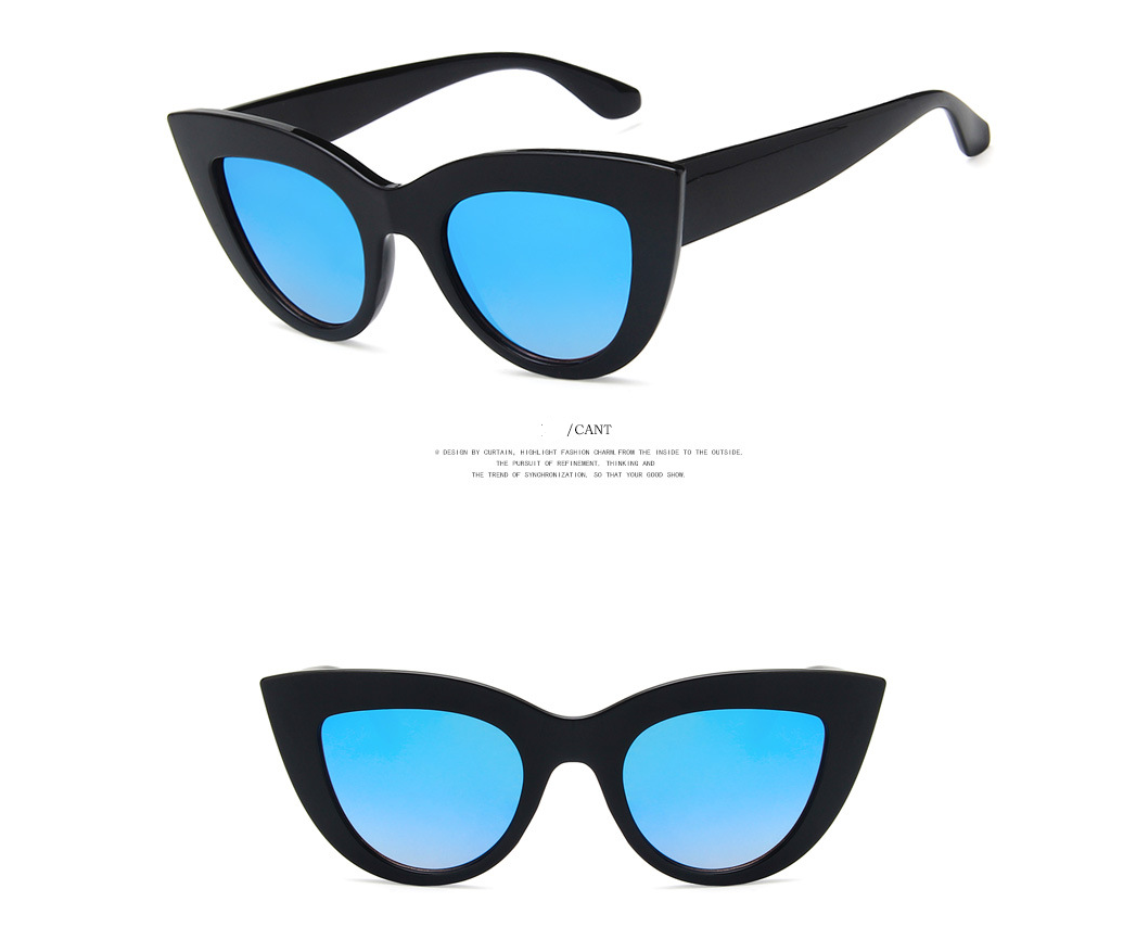 2021 European and American retro cat eye sunglasses trend wild style sunglasses