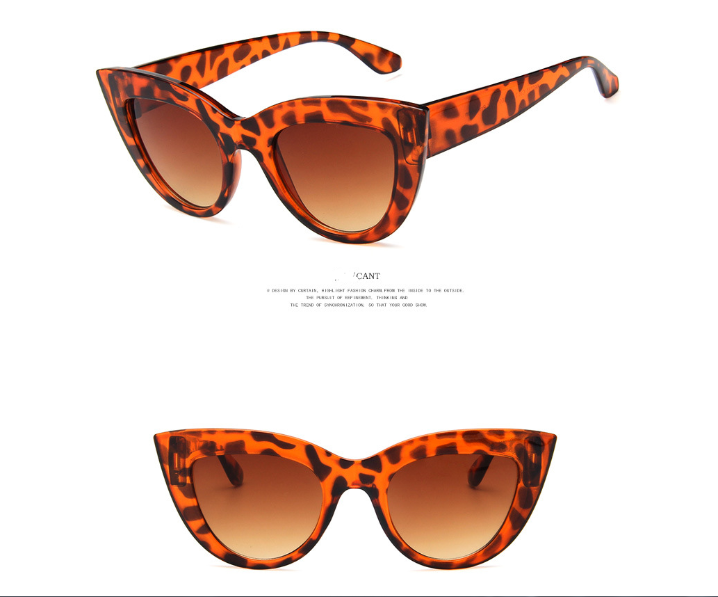 2021 European and American retro cat eye sunglasses trend wild style sunglasses