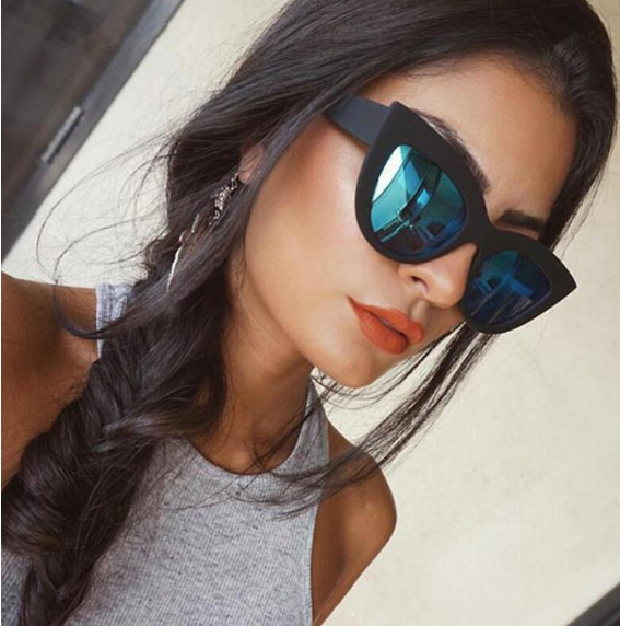 2021 European and American retro cat eye sunglasses trend wild style sunglasses