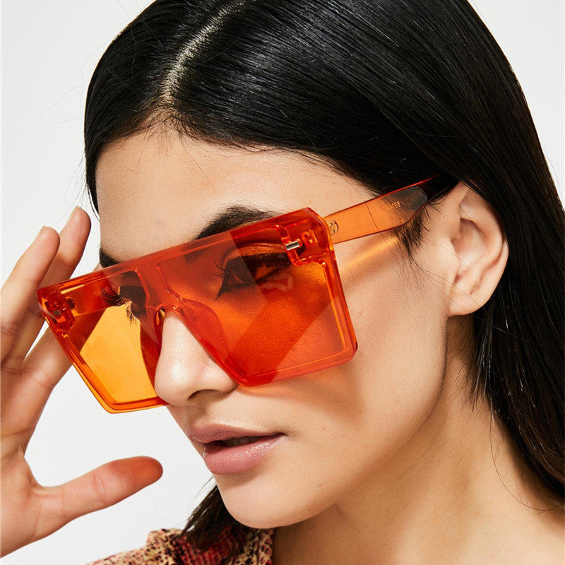 Big frame bright mercury sunglasses